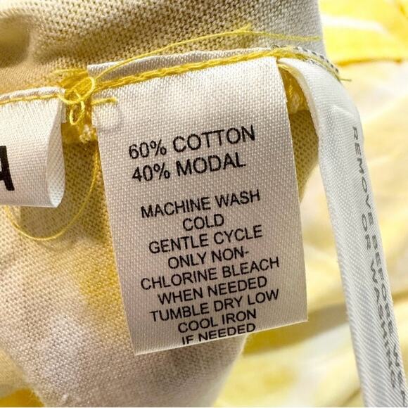 NWT LOFT Stripe Dress Ruffle Neckline Yellow Size S Sundress - Picture 7 of 7